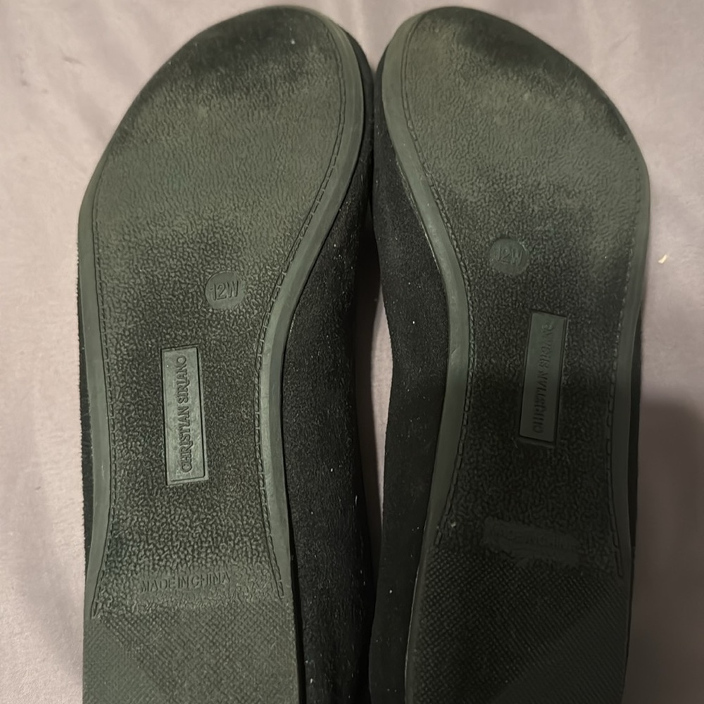 Black Embellished Flats - Picture 2 of 3